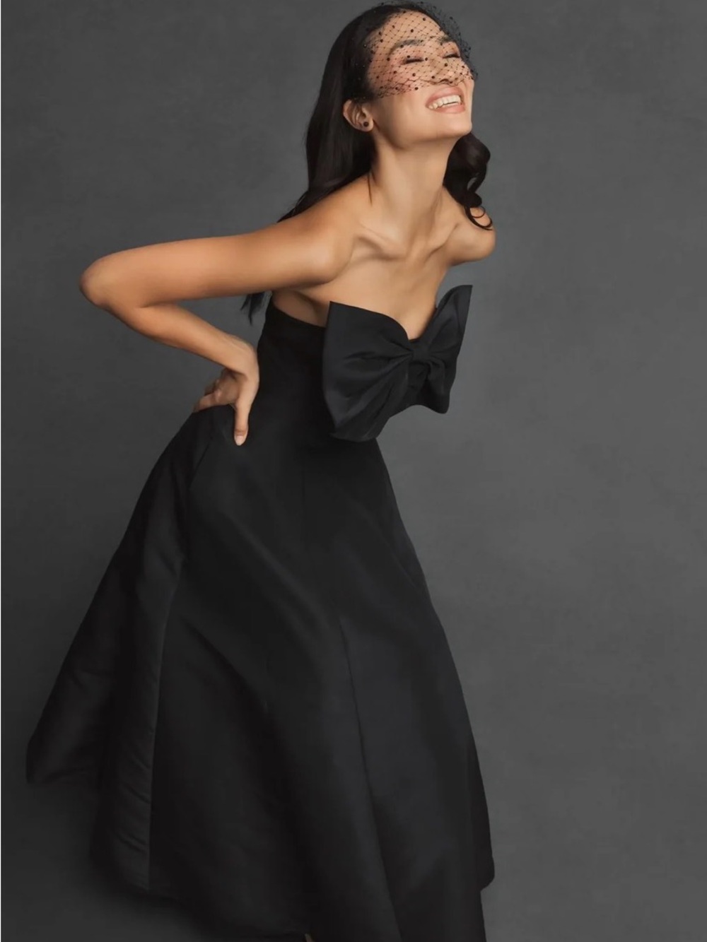 Mac Duggal Strapless A-Line Gown